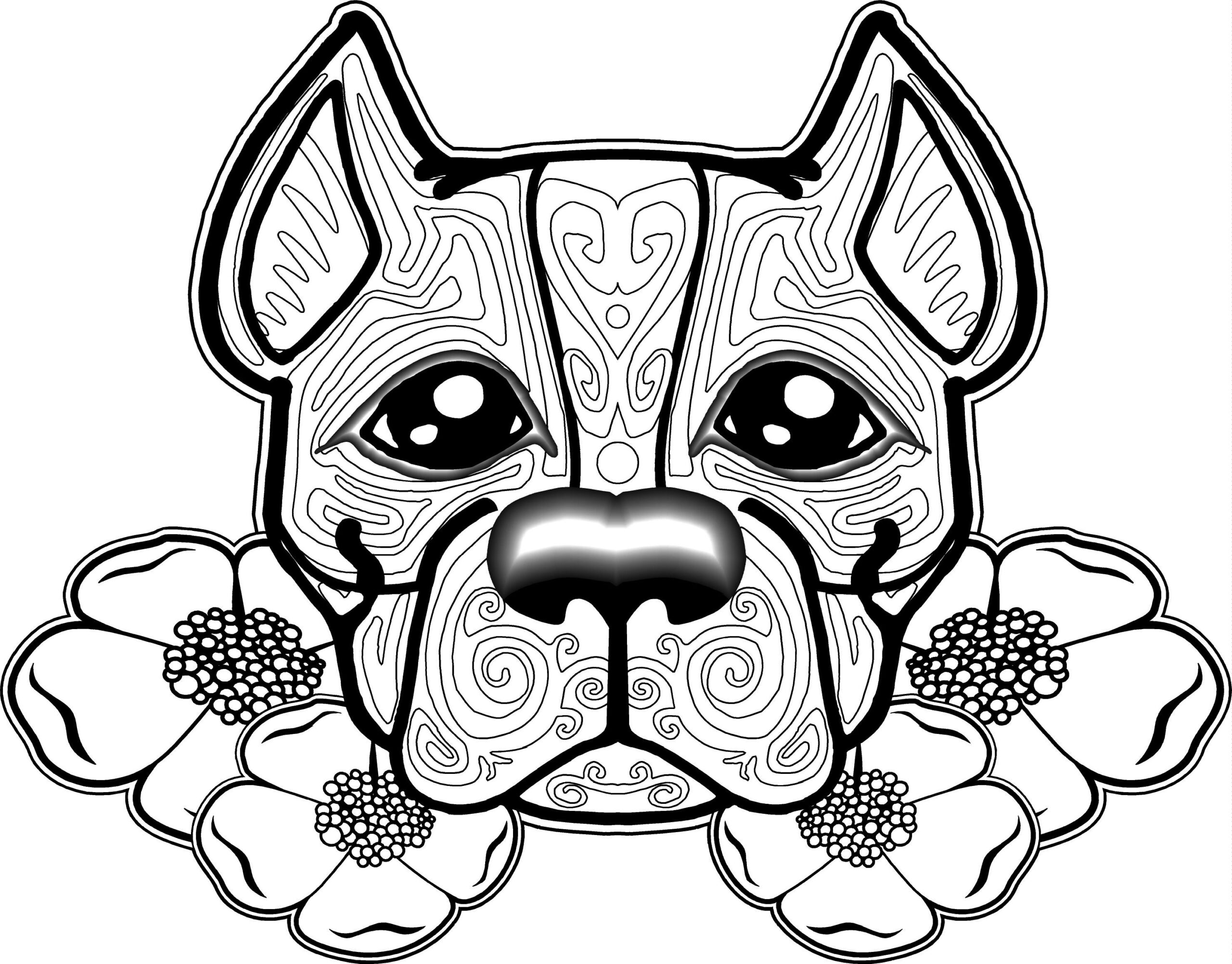 Hard Coloring Pages Of Dogs At GetColorings Free Printable Colorings Pages To Print And Color