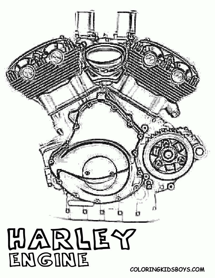 Harley Davidson Logo Coloring Pages Coloring Home