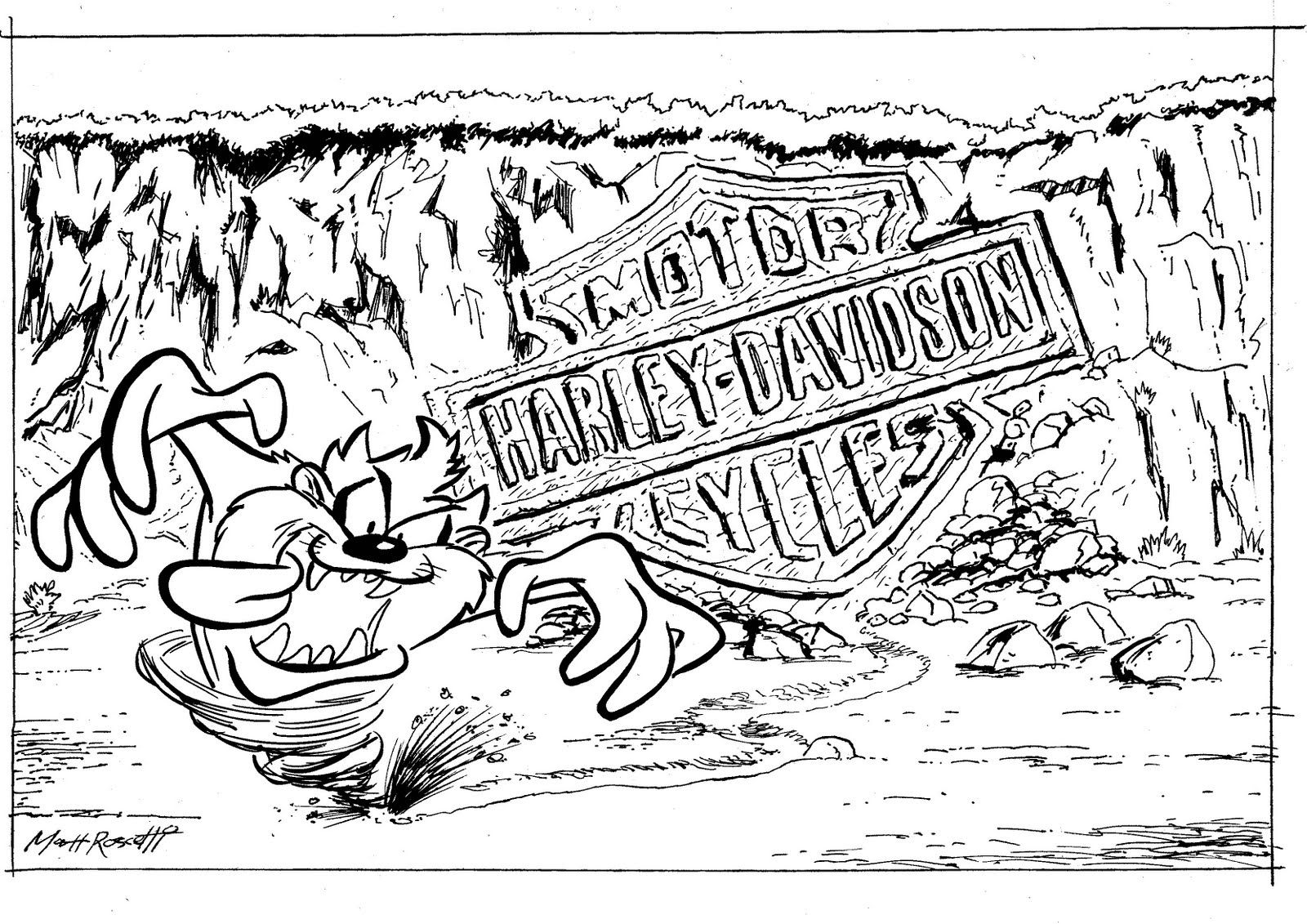 Harley Davidson Logo Coloring Pages Coloring Home