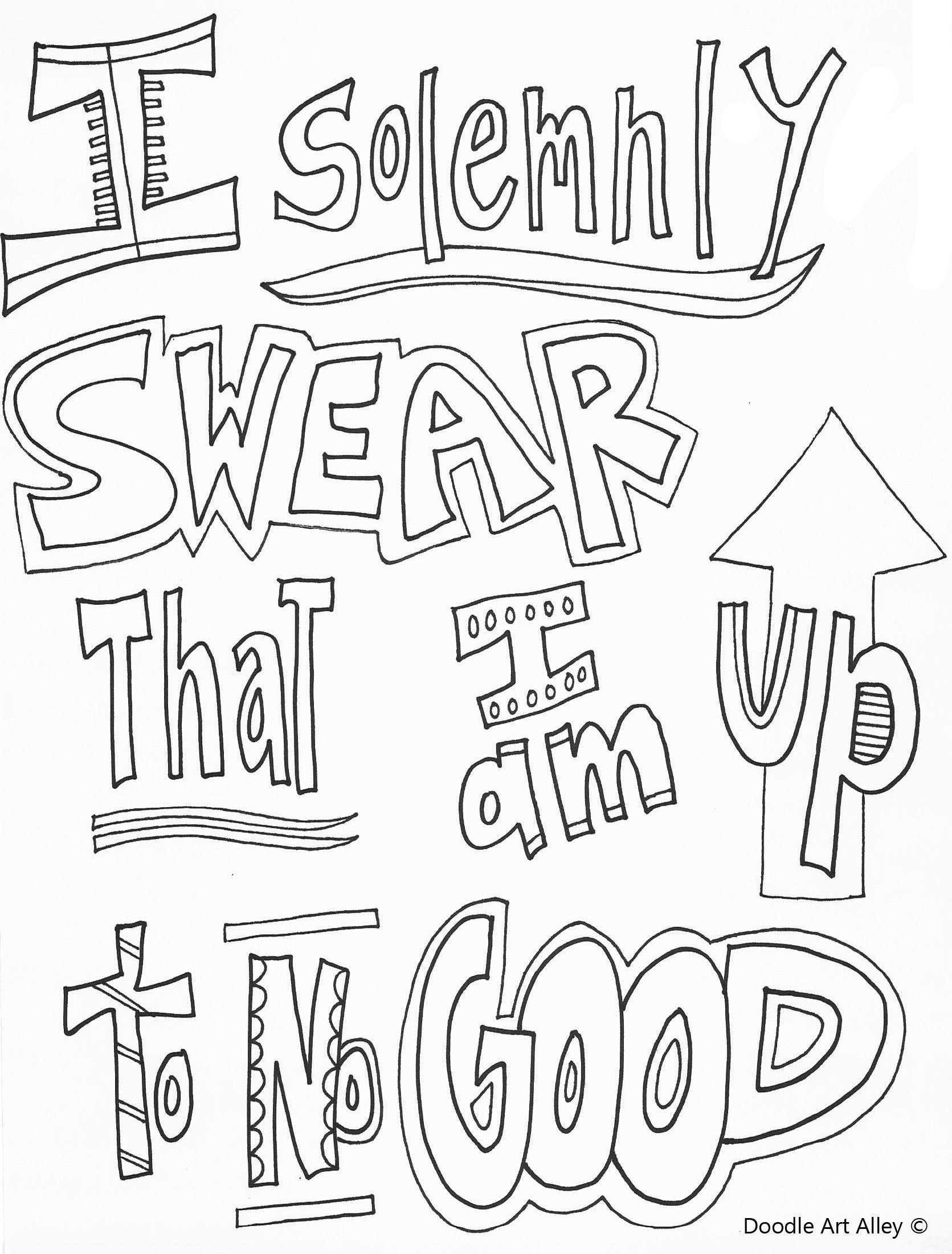 Easy Harry Potter Coloring Pages