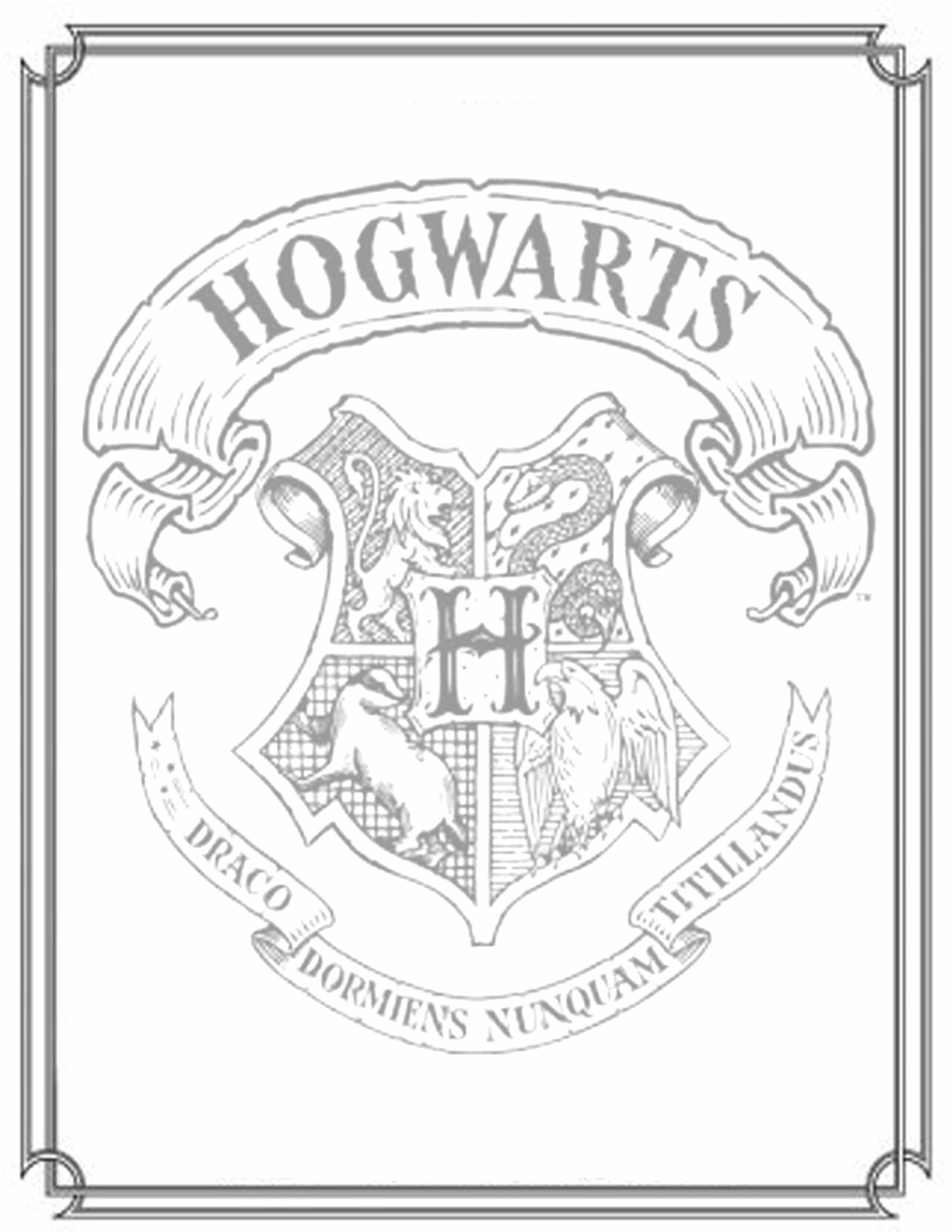 Harry Potter Coloring Pages Free