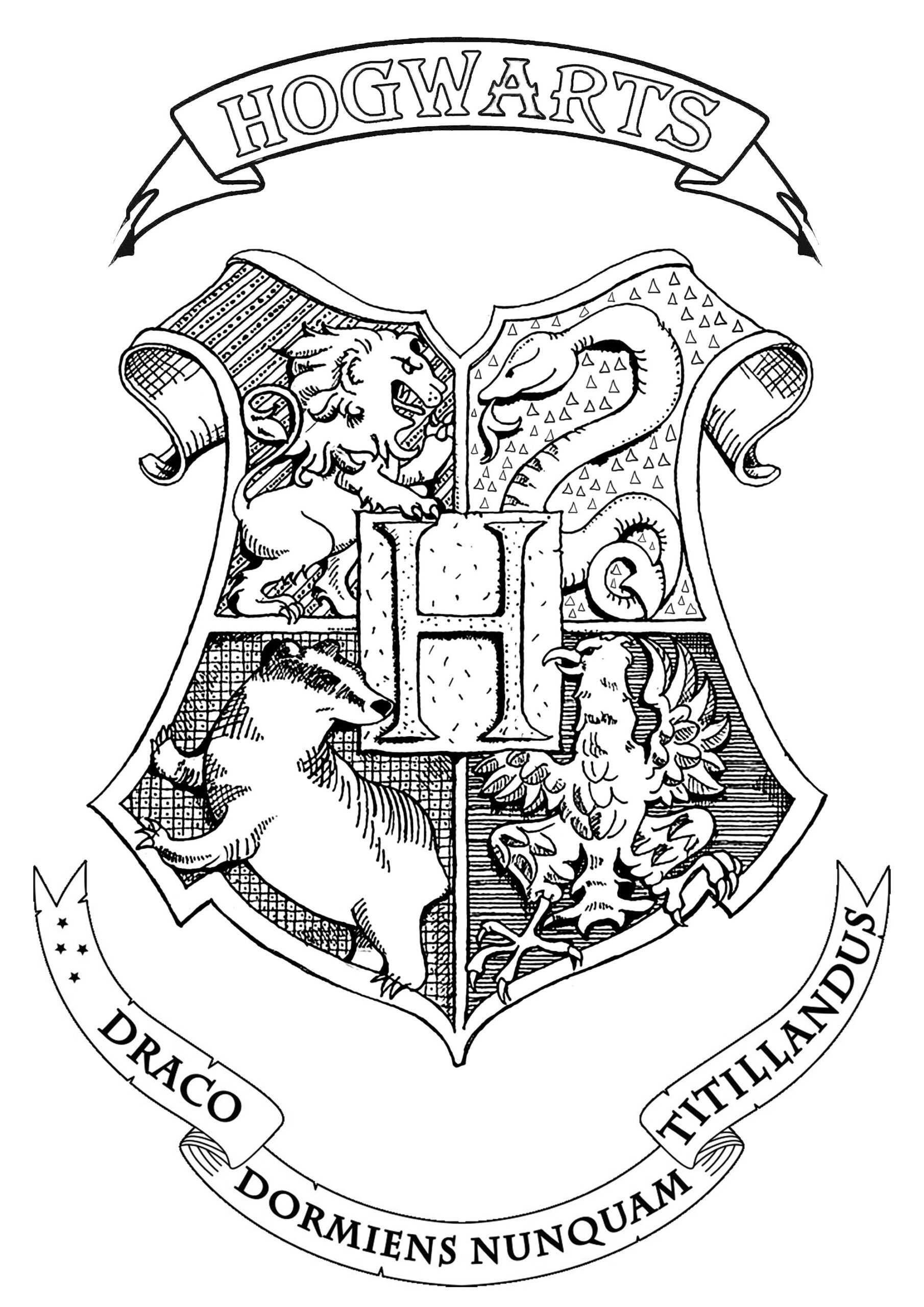 Gryffindor Coloring Page