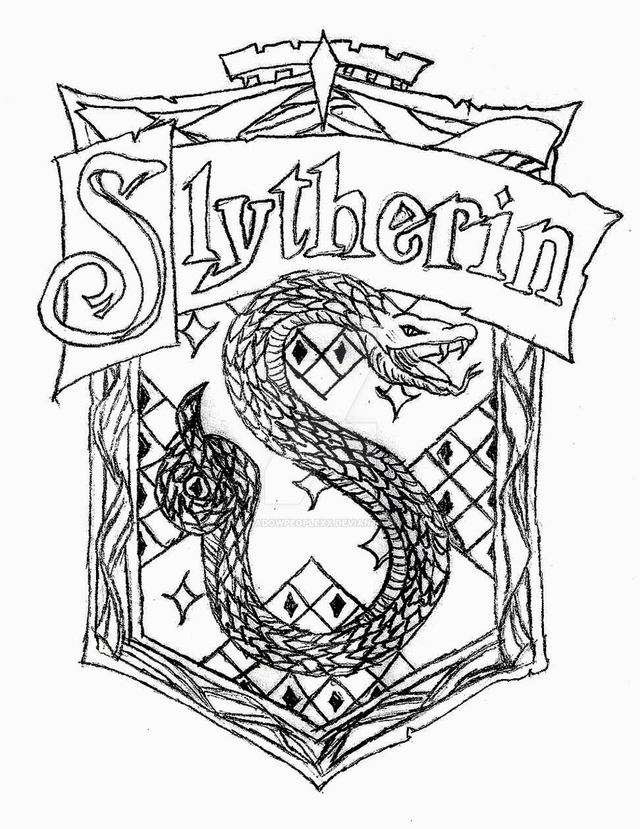 Harry Potter House Coloring Page Printable