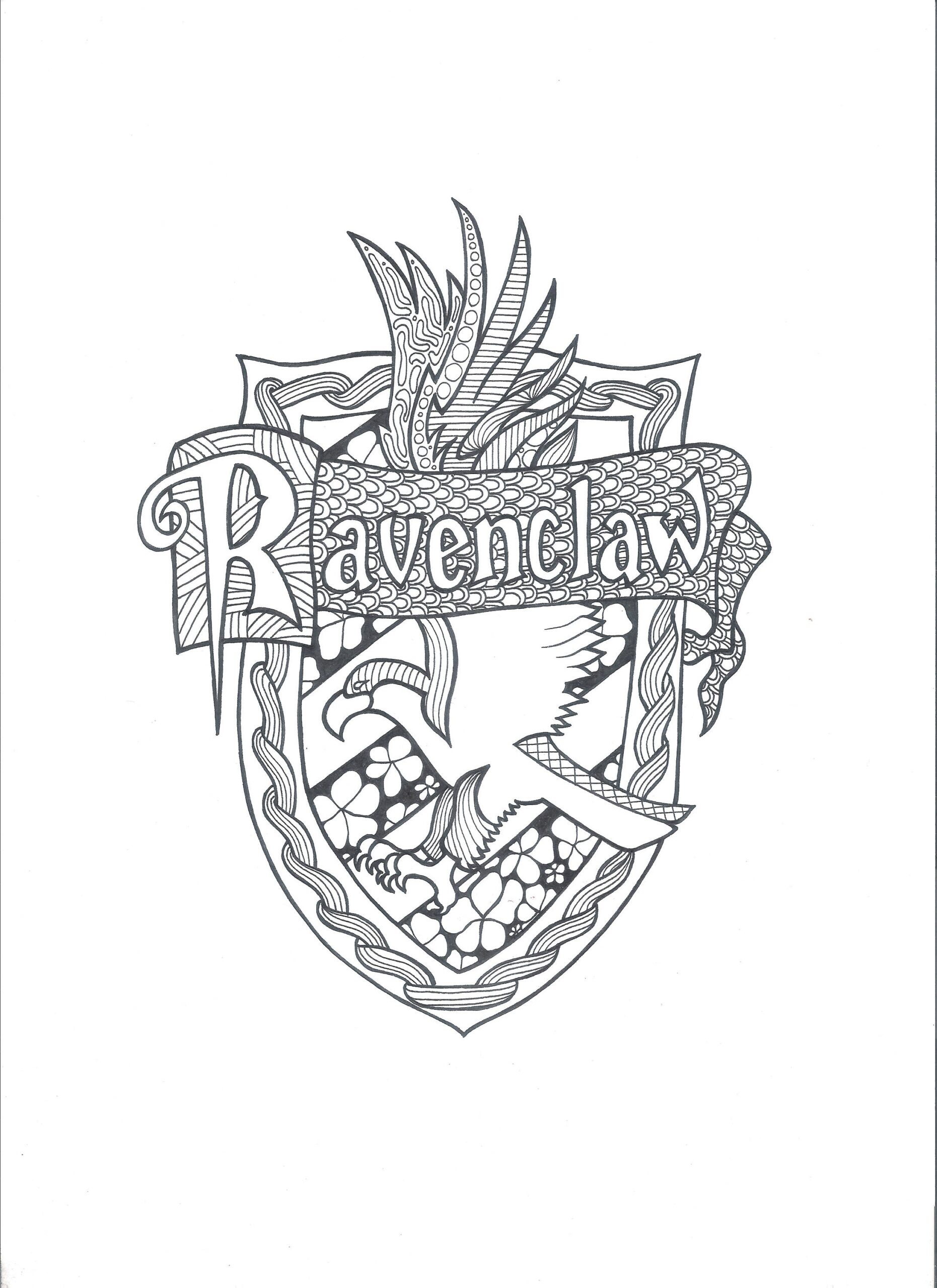 Harry Potter Houses Coloring Pages Coloring Nation