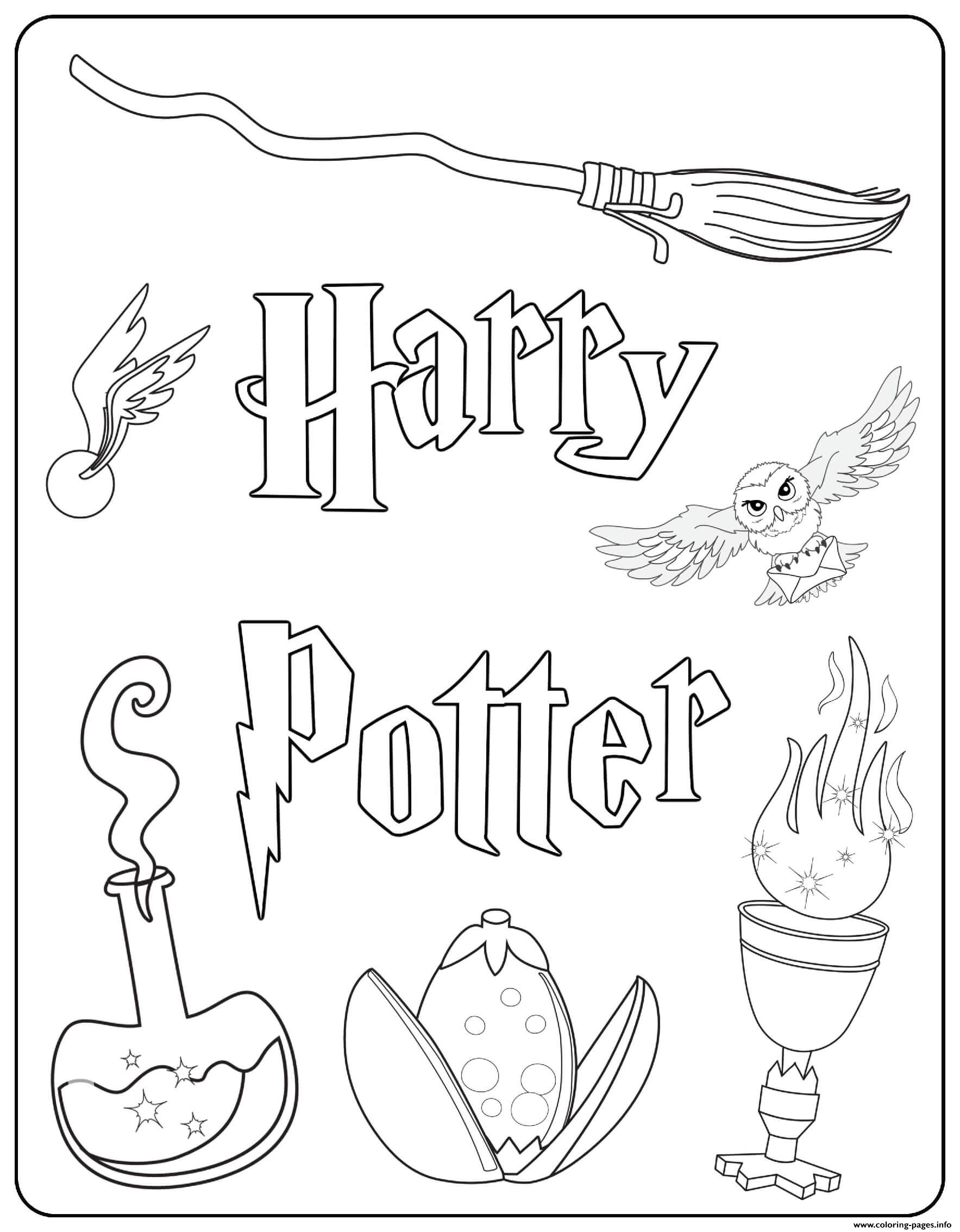 Harry Potter Coloring Pages Pdf