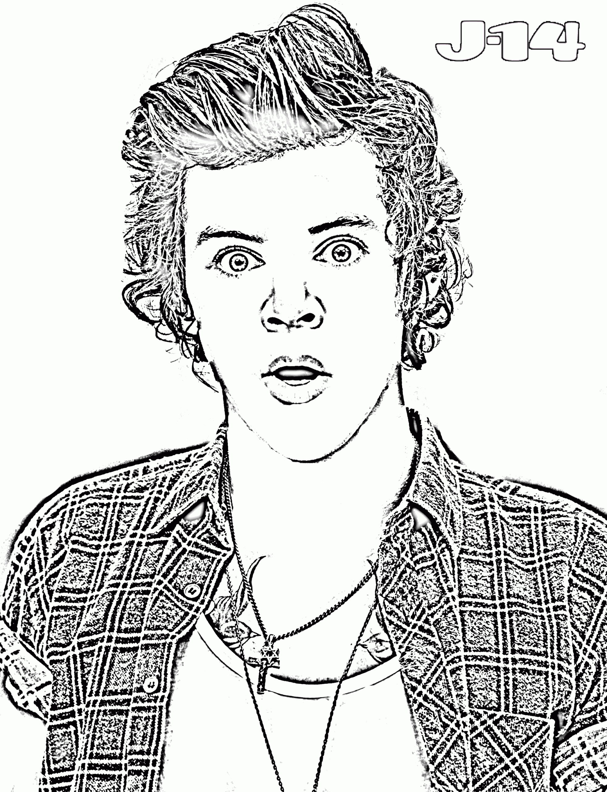 Harry Styles One Direction Coloring Pages Clip Art Library