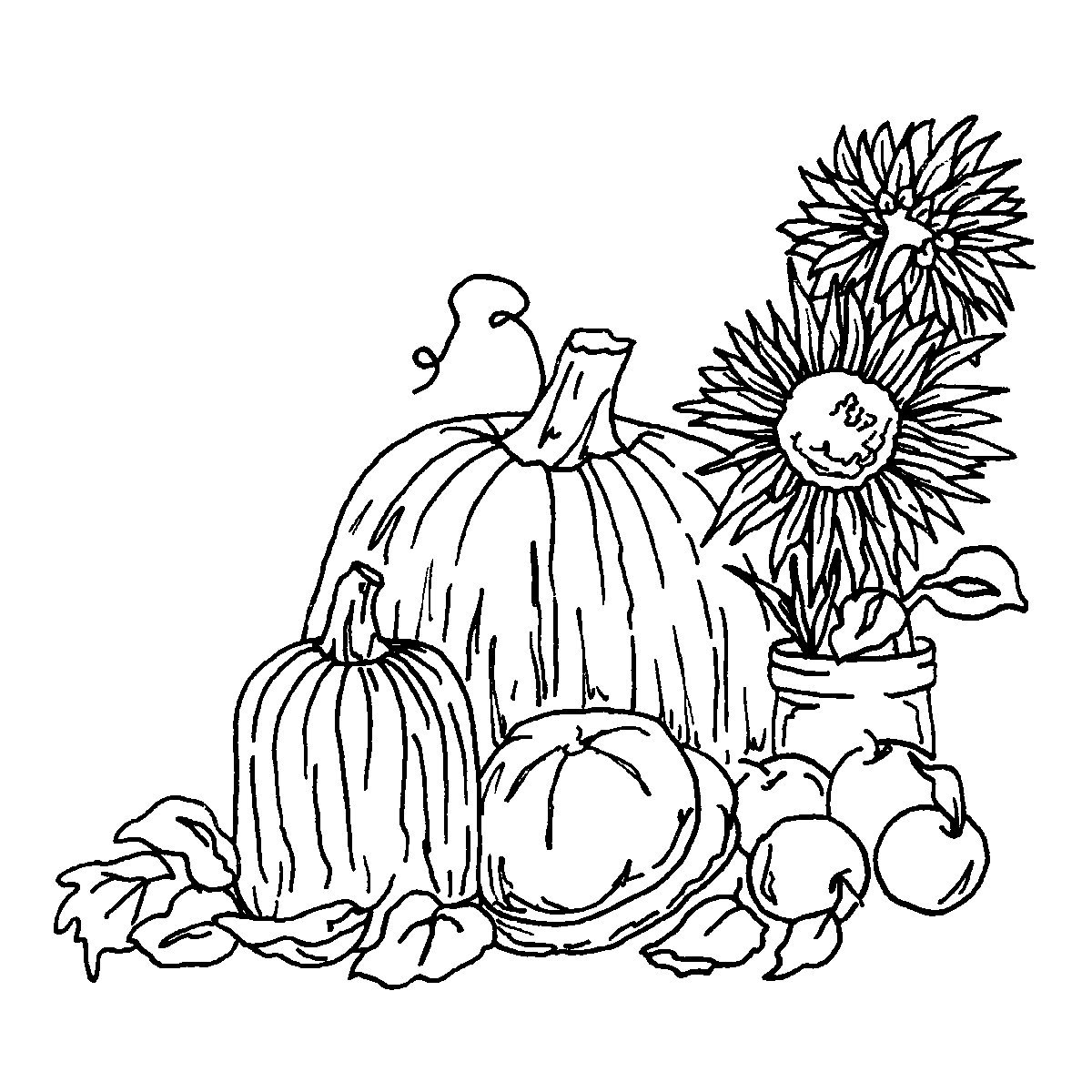Harvest Coloring Pages For Adults