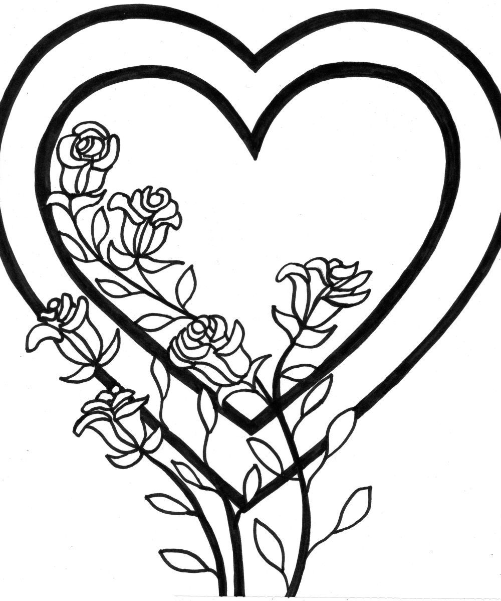 Heart Coloring Pages Pdf