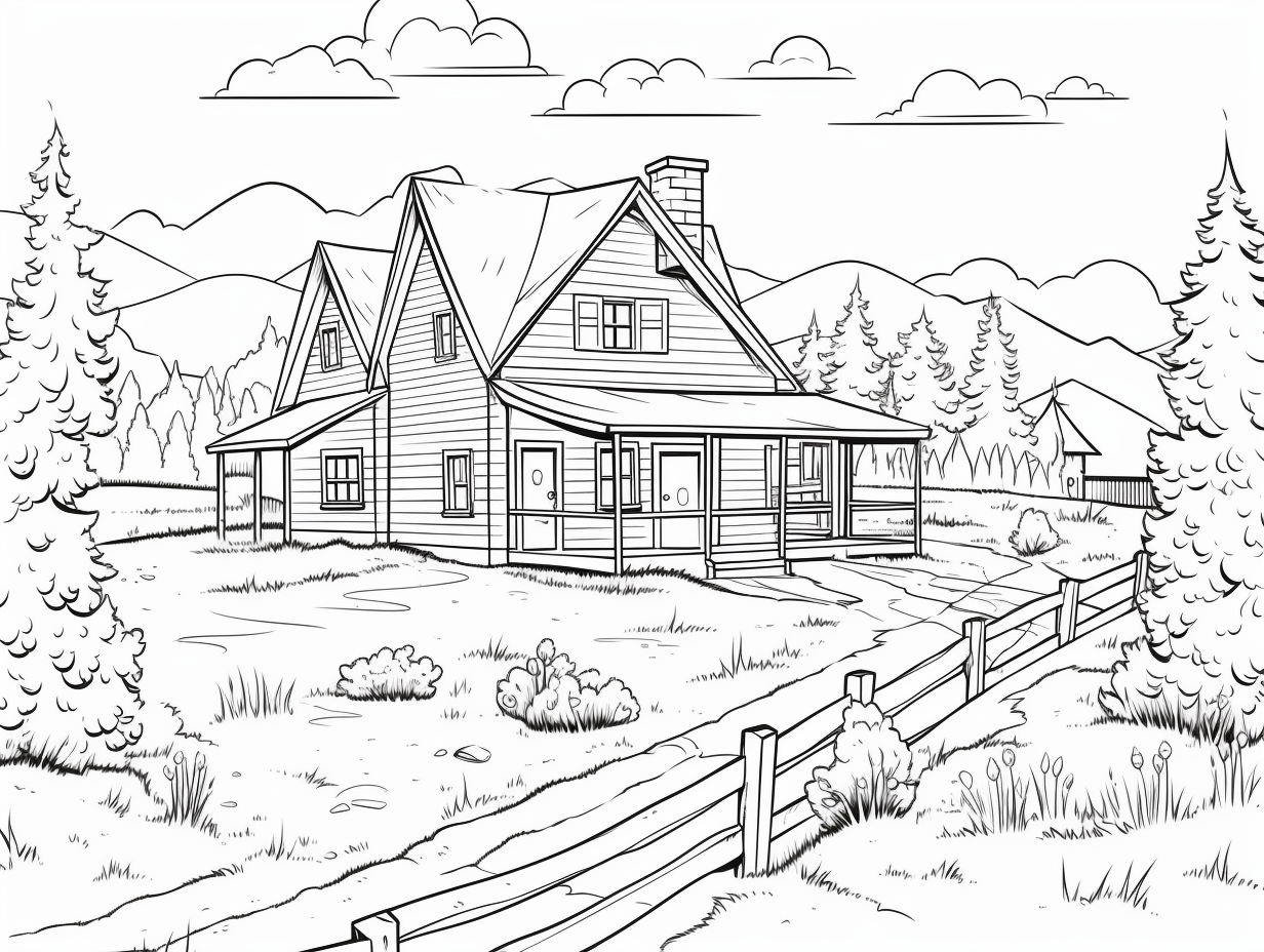 Heartland Inspired Adult Coloring Coloring Page