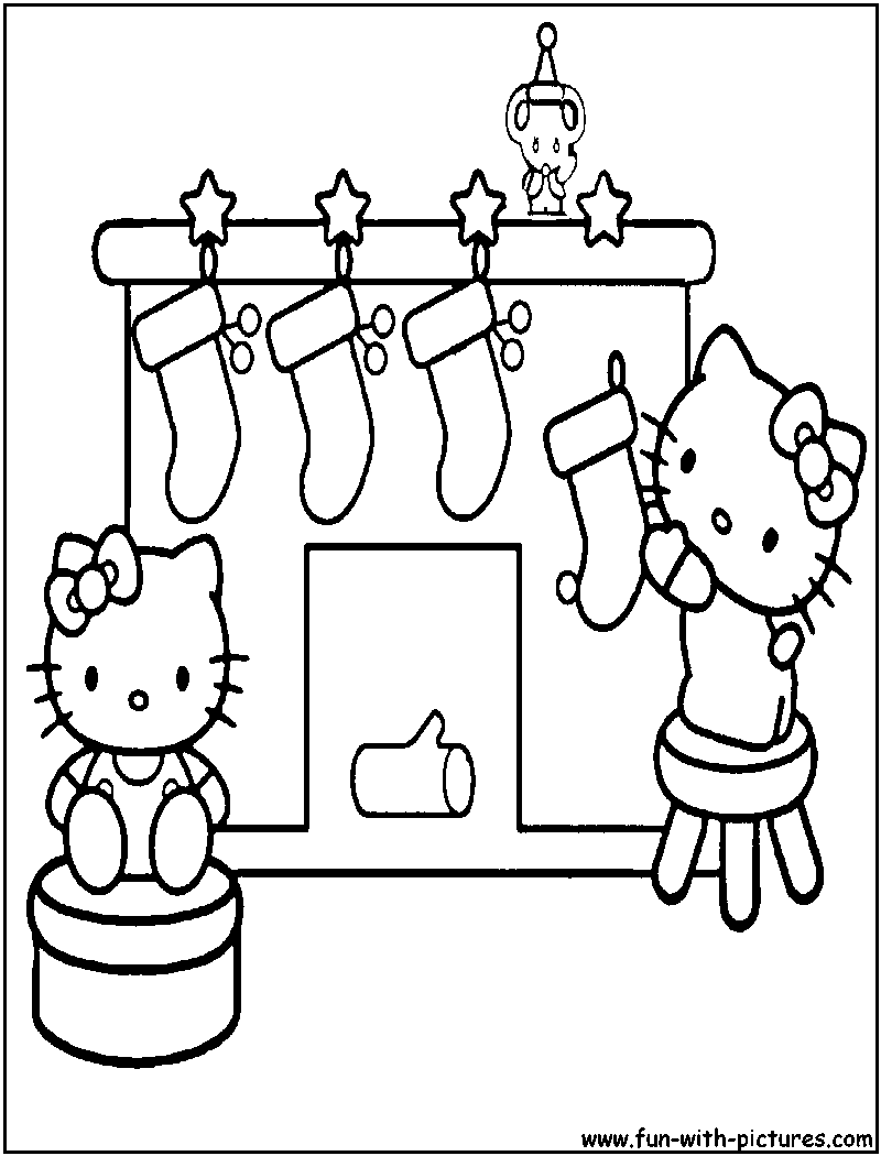 Hello Kitty Christmas Coloring Pages 1 Hello Kitty Forever