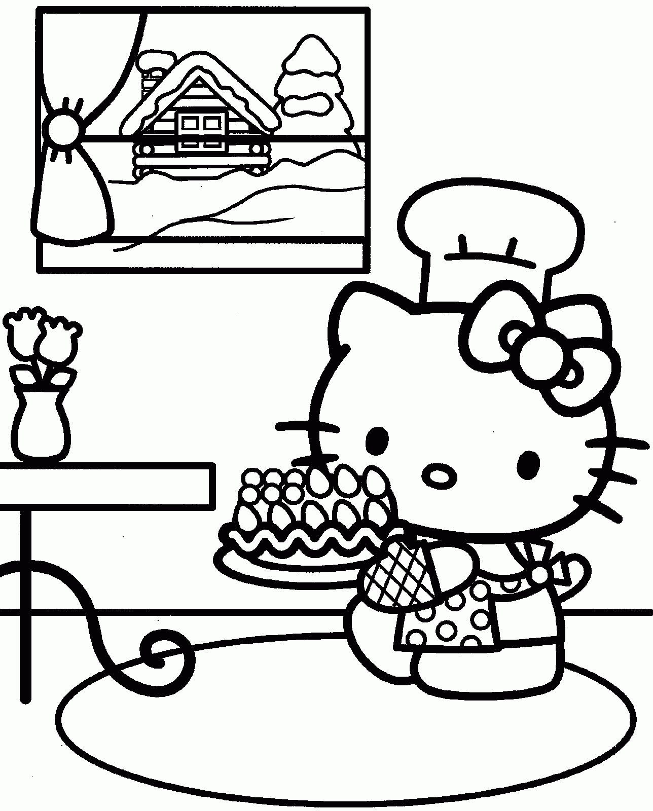 Hello Kitty Coloring Pages 2 Hello Kitty Forever
