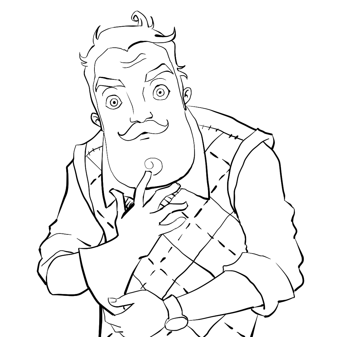 Hello Neighbor 2 Coloring Pages