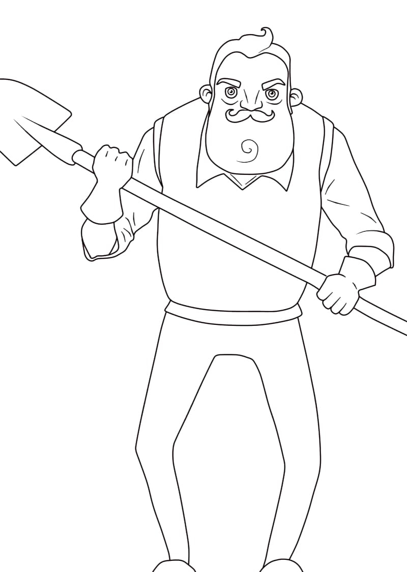 Hello Neighbor Printable Coloring Page Download Print Or Color Online For Free