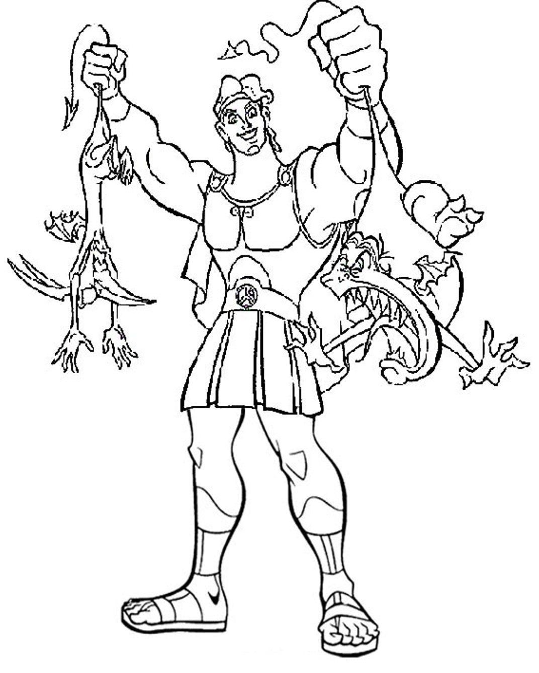 Hercules Coloring Pages Disney Coloring Home