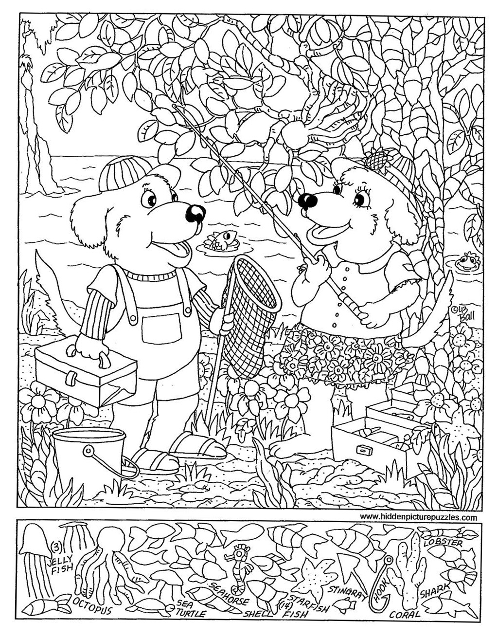 Hidden Pictures Coloring Pages At GetDrawings Free Download