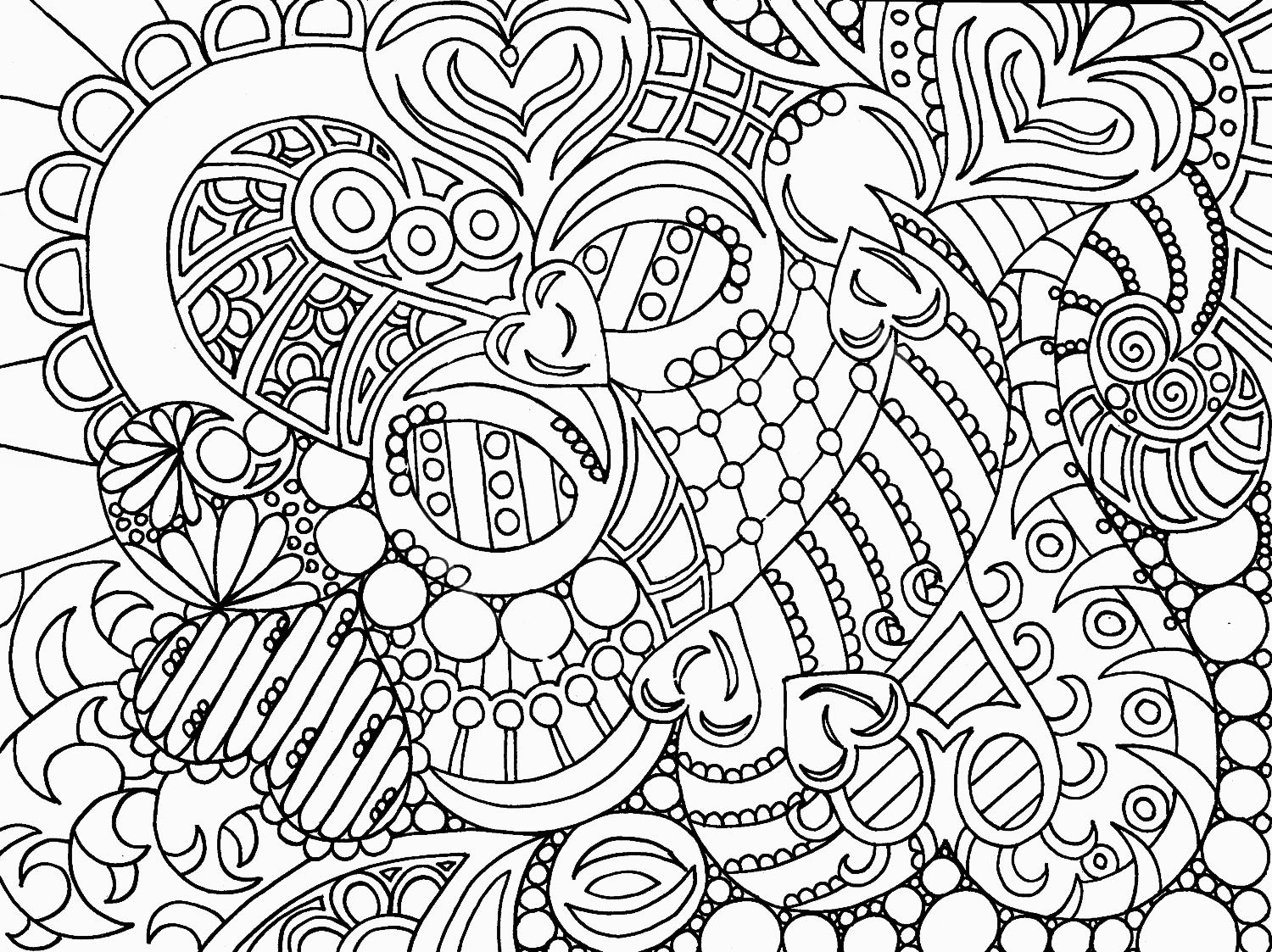 High Resolution Coloring Pages