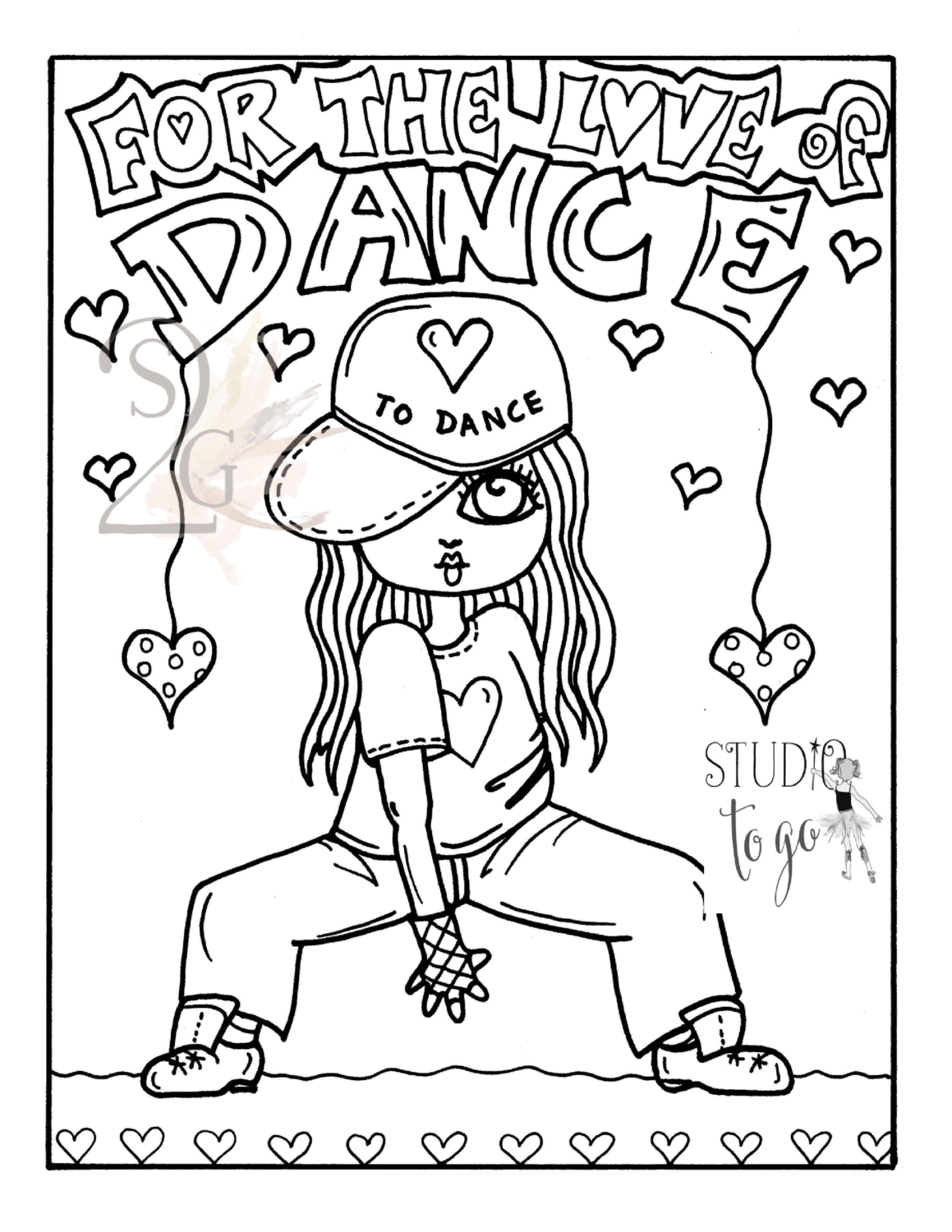 Hip Hop Coloring Sheets