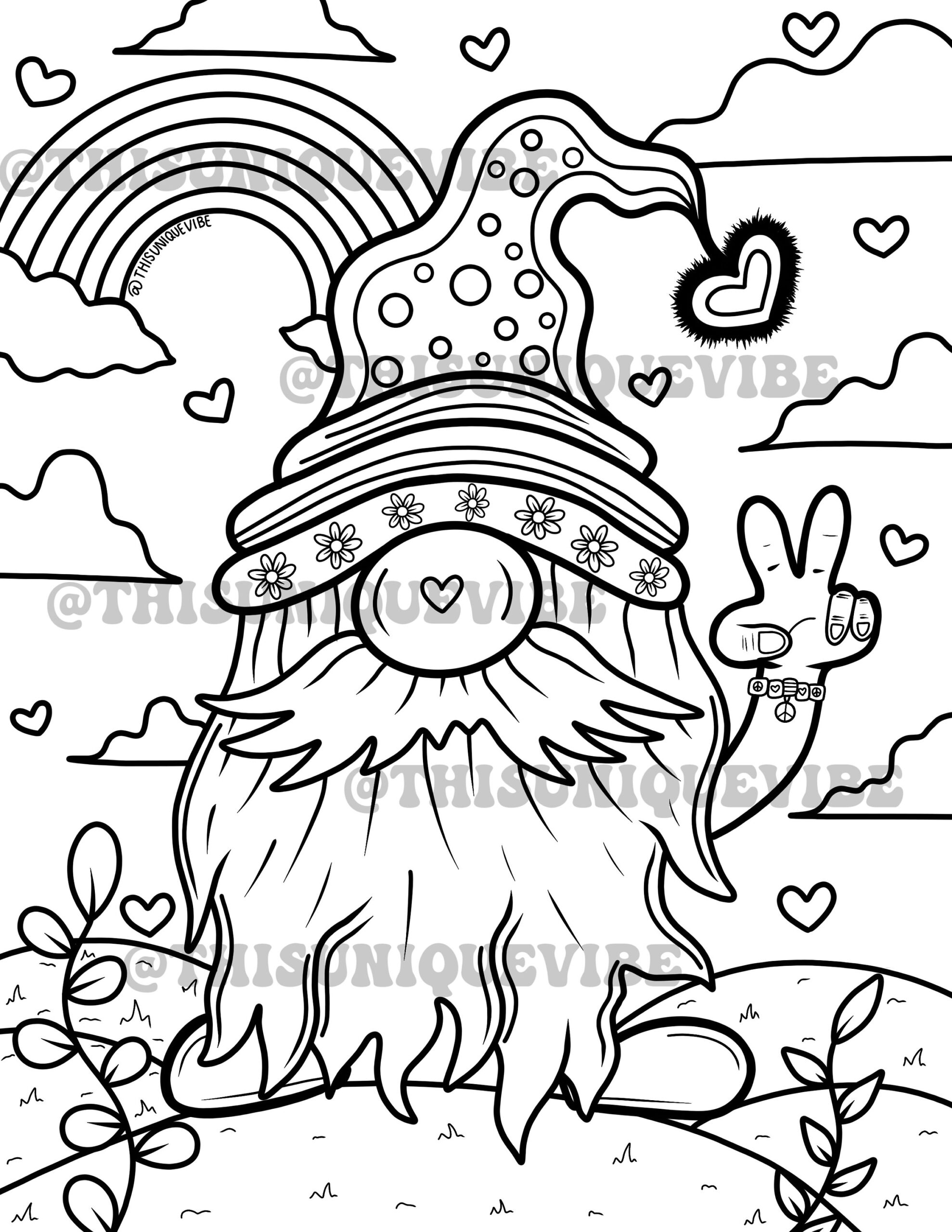 Coloring Pages Hippie
