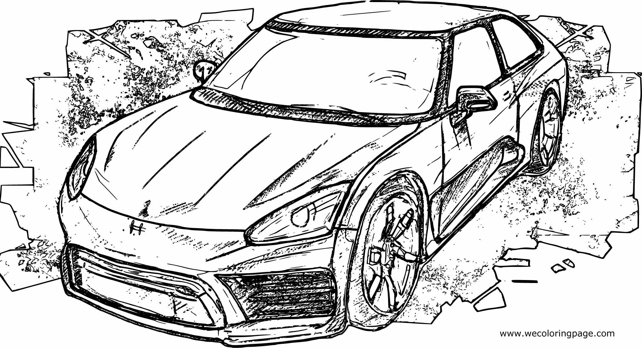Hirochi SBR4 TTS2 Car Coloring Page Wecoloringpage