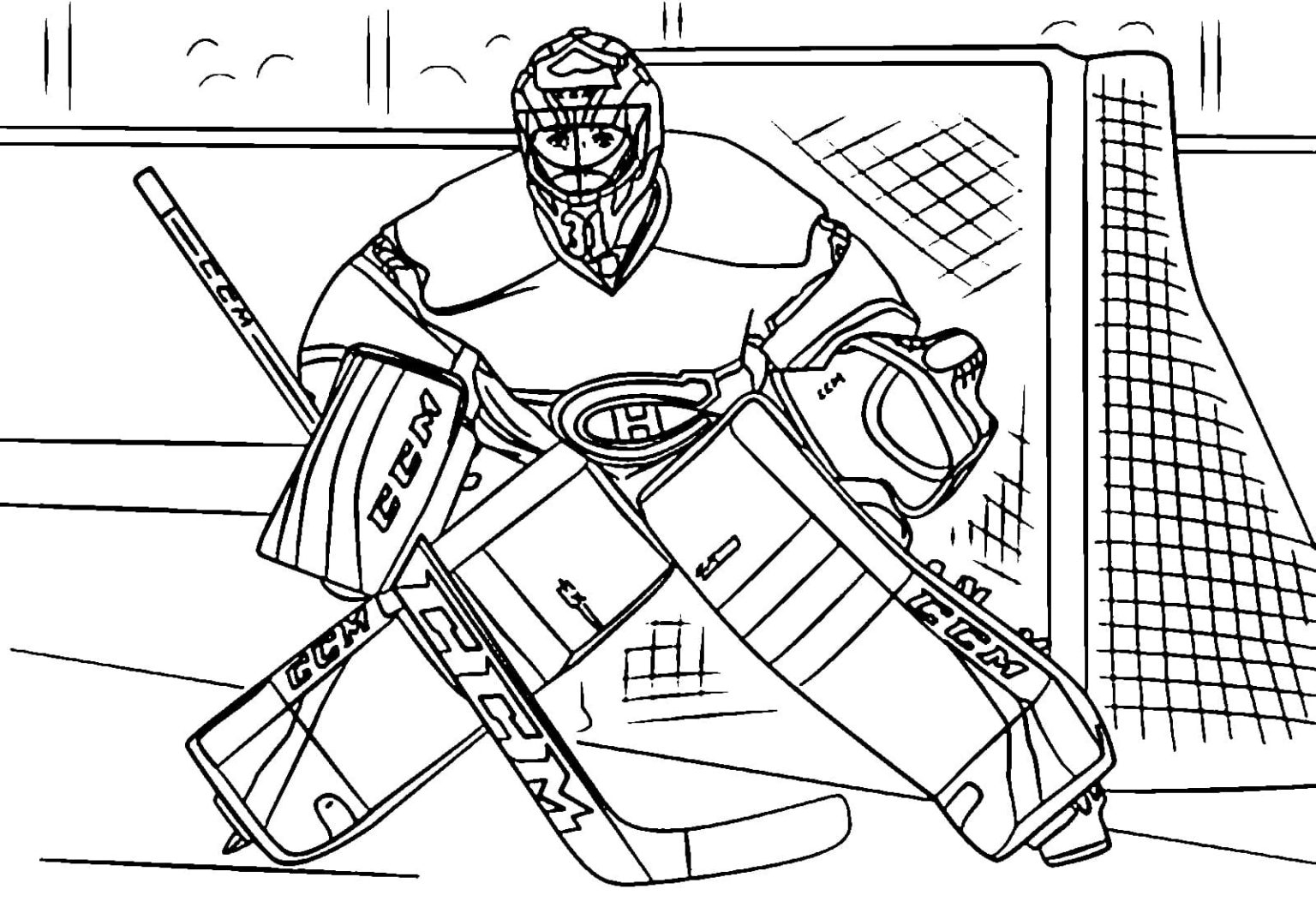 Hockey Coloring Pages 100 Pictures Free Printable