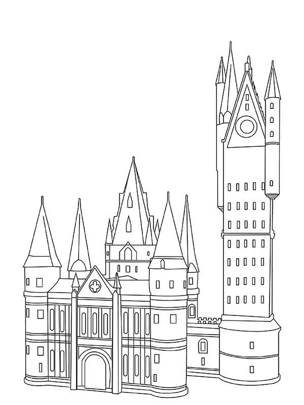 Hogwarts Coloring Pages