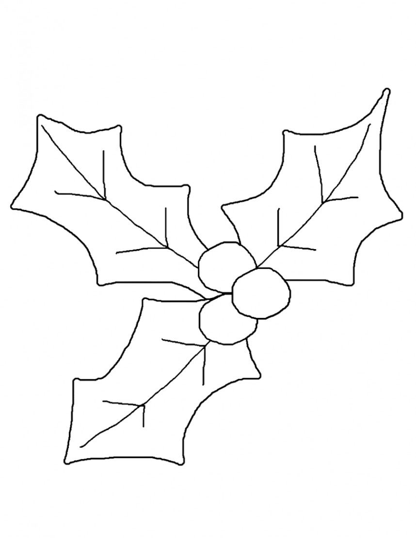 Holly Coloring Pages Best Coloring Pages For Kids