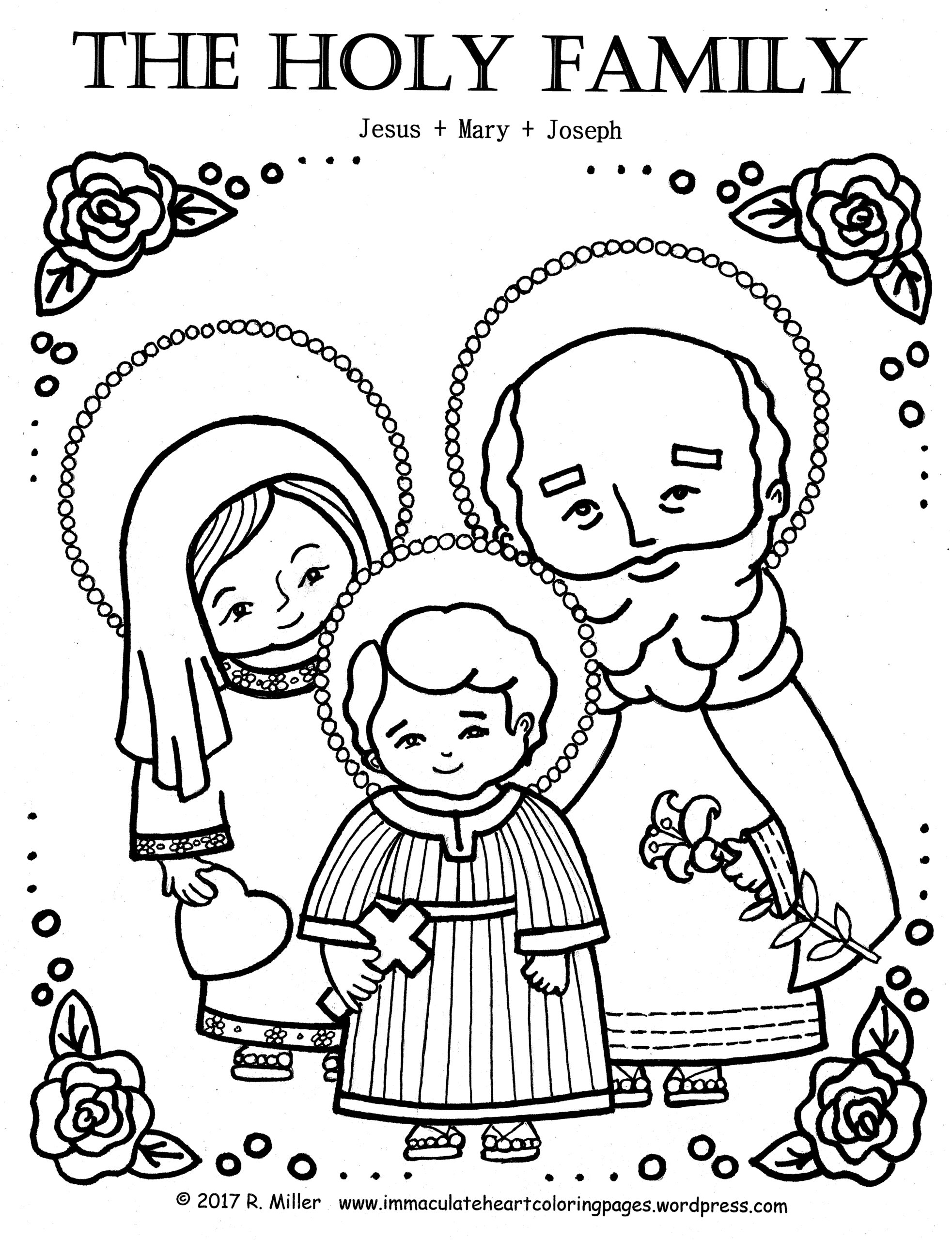 Holy Family Drawing At GetDrawings Free Download