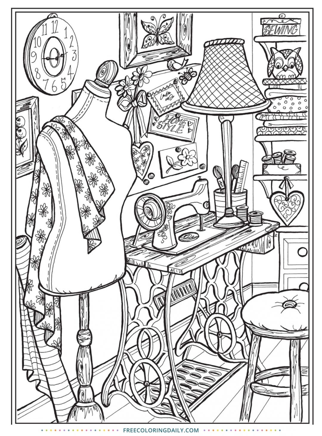 Home Sweet Home Coloring Book Free Coloring Daily