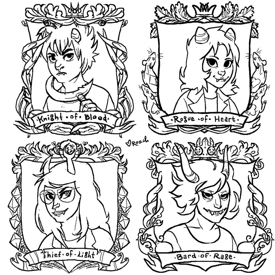 Homestuck Coloring Pages Kids Sketch Coloring Page