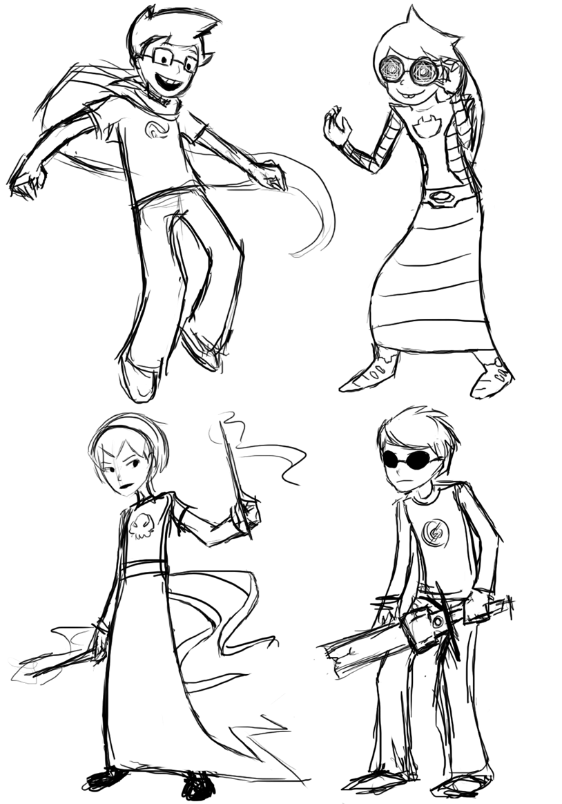 Homestuck Coloring Pages Kids Sketch Coloring Page