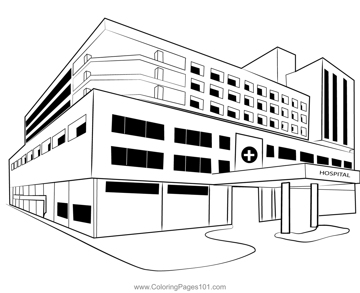 Hospital Coloring Page For Kids Free Hospitals Printable Coloring Pages Online For Kids