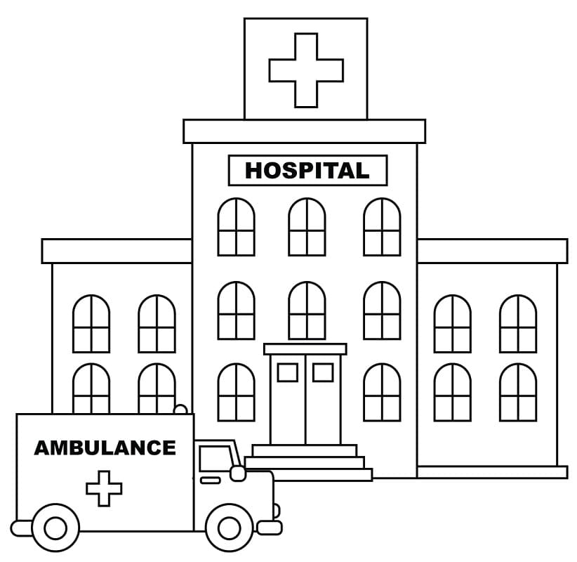 Hospital Coloring Pages