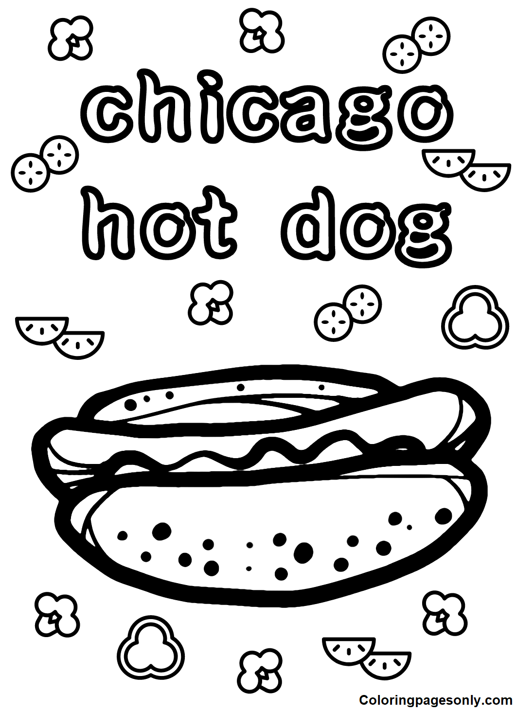 Hot Dog Coloring Pages Printable For Free Download