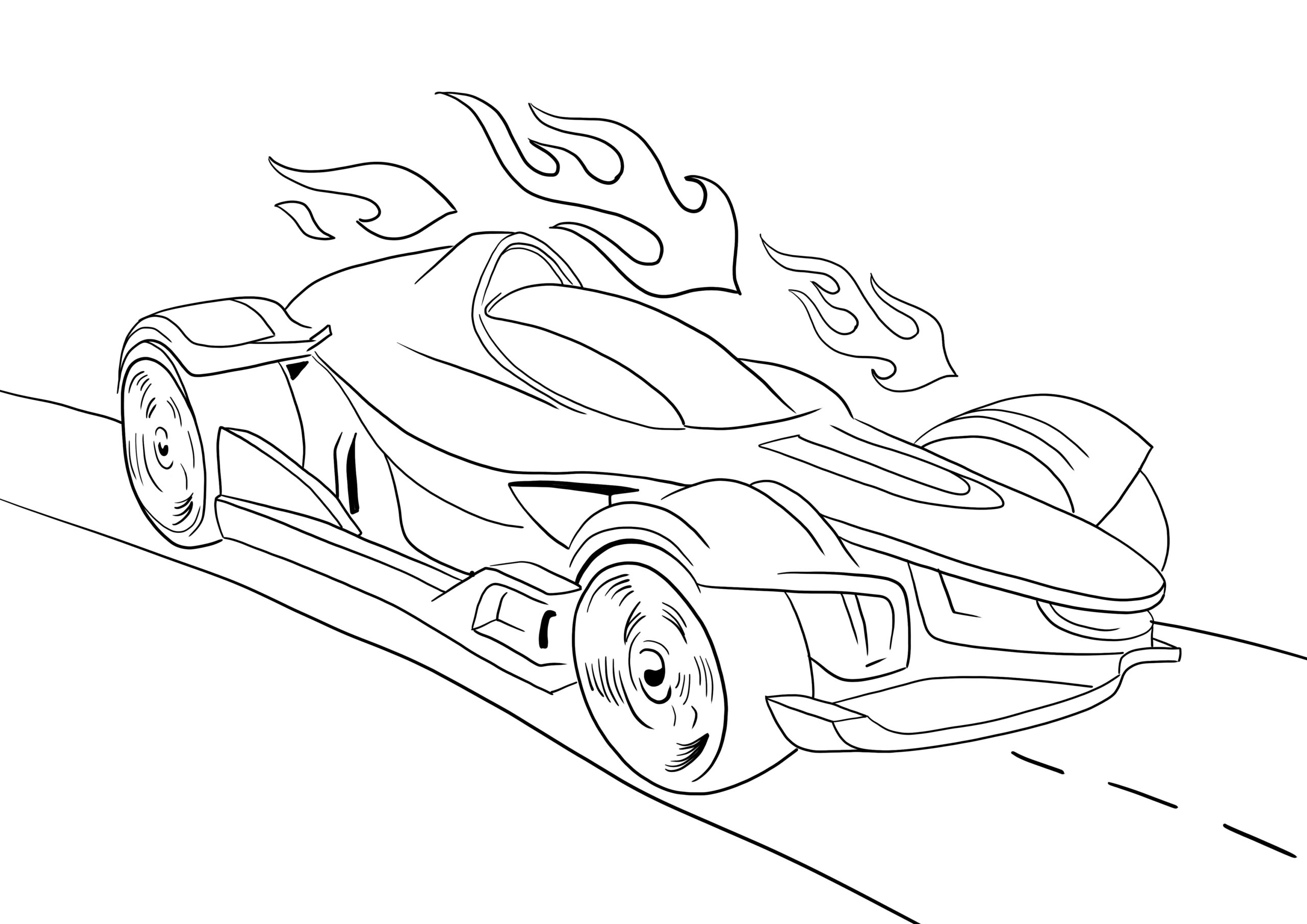 Hot Wheels Cars Coloring Pages