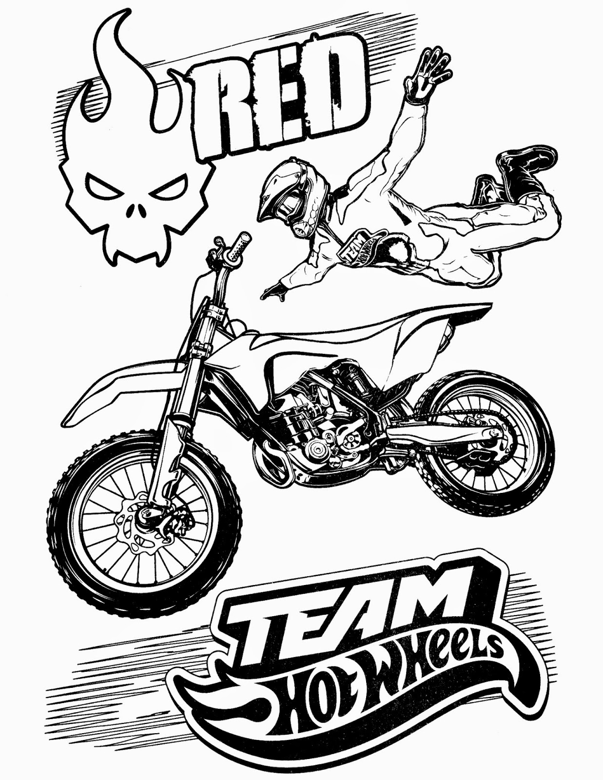 Hot Wheels Racing League Hot Wheels Coloring Pages Set 4