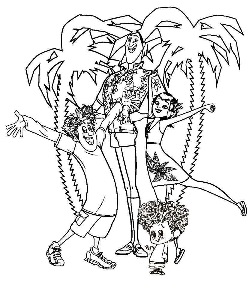 Hotel Transylvania Coloring Page