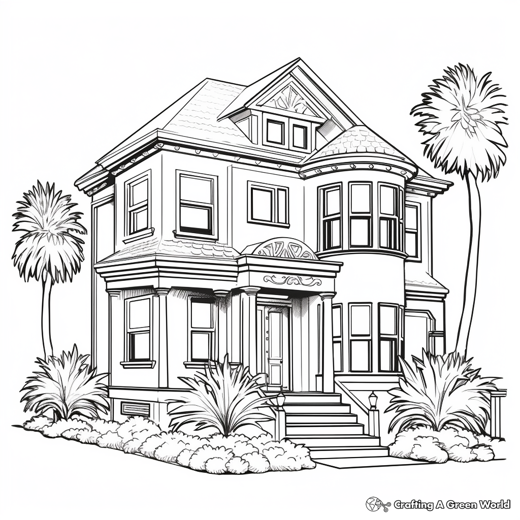 House Coloring Pages Free Printable
