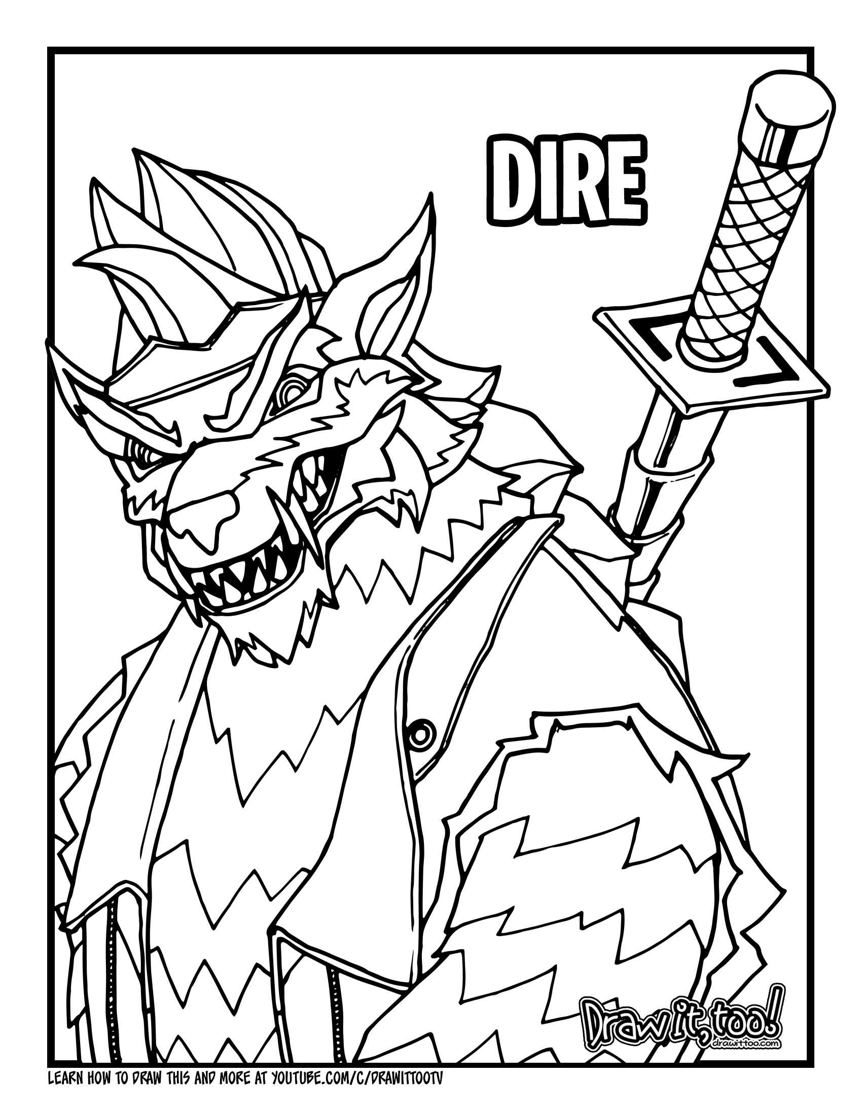 Fortnight Coloring Page