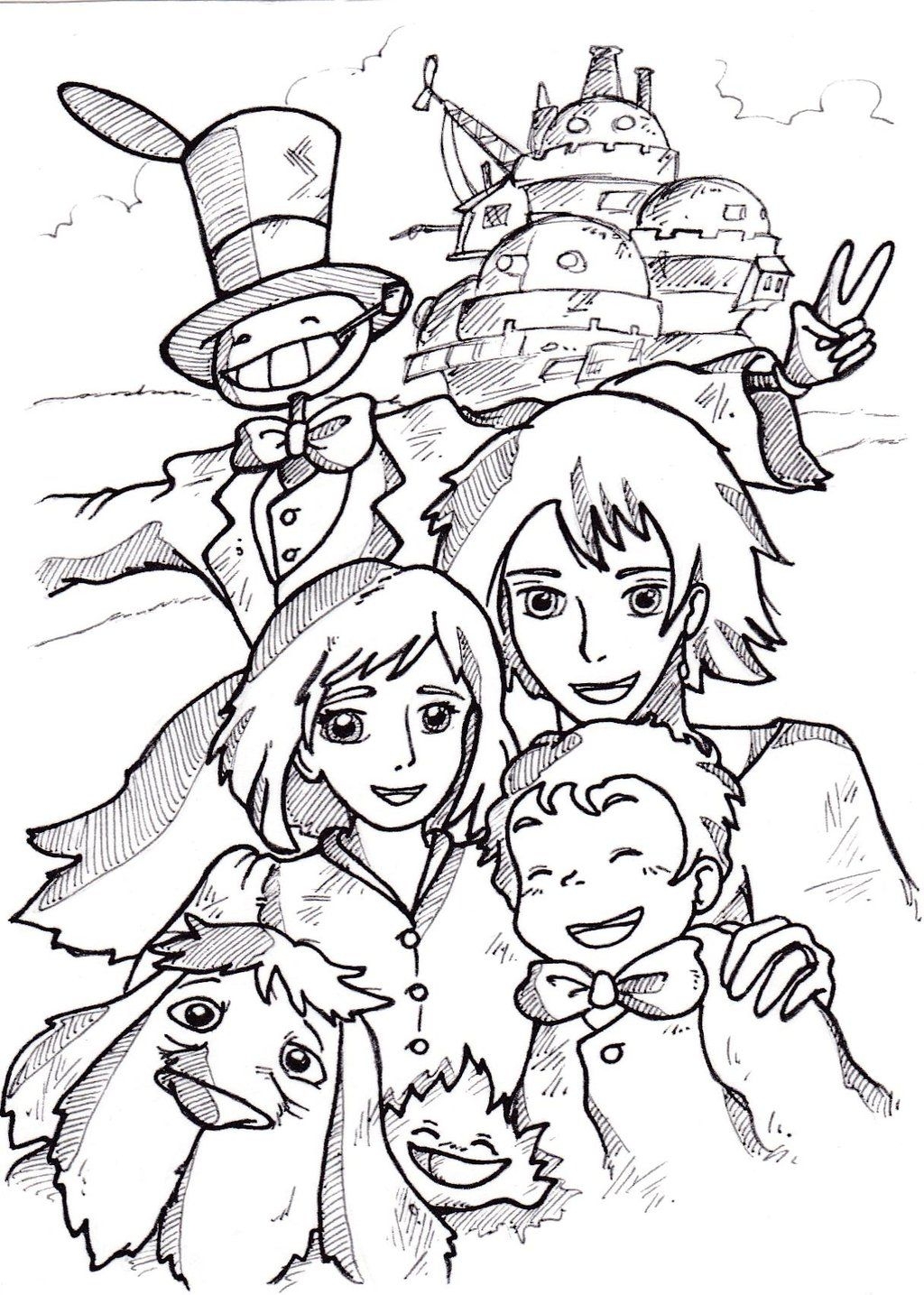 Hayao Miyazaki Coloring Pages