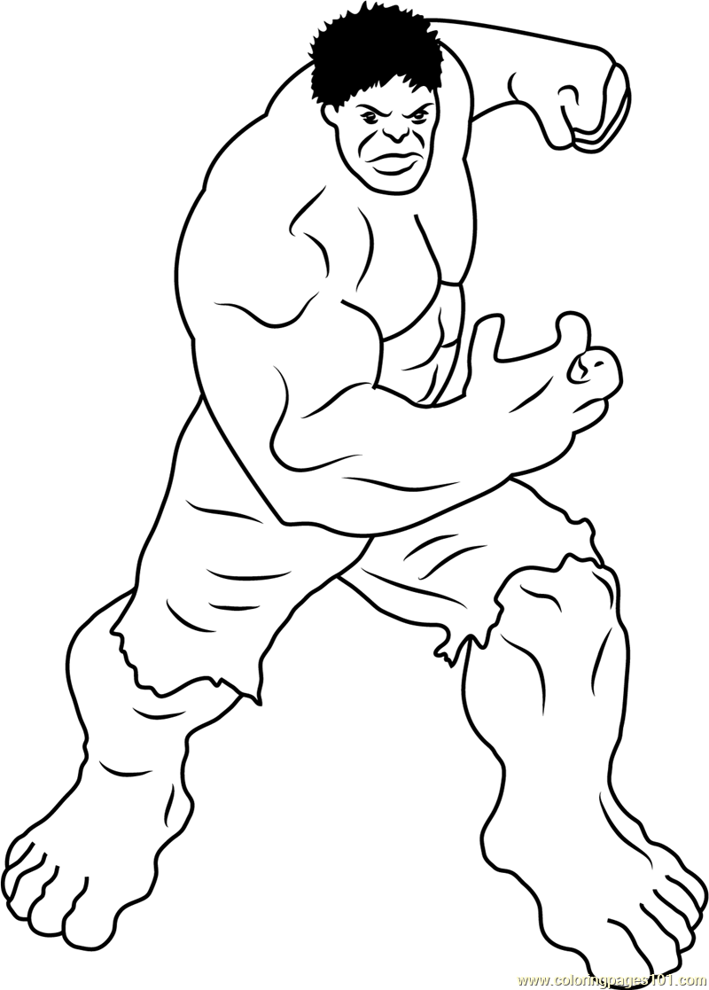 Hulk Coloring Book Online 1947 SVG File For Cricut Best Free Download SVG T Shirt