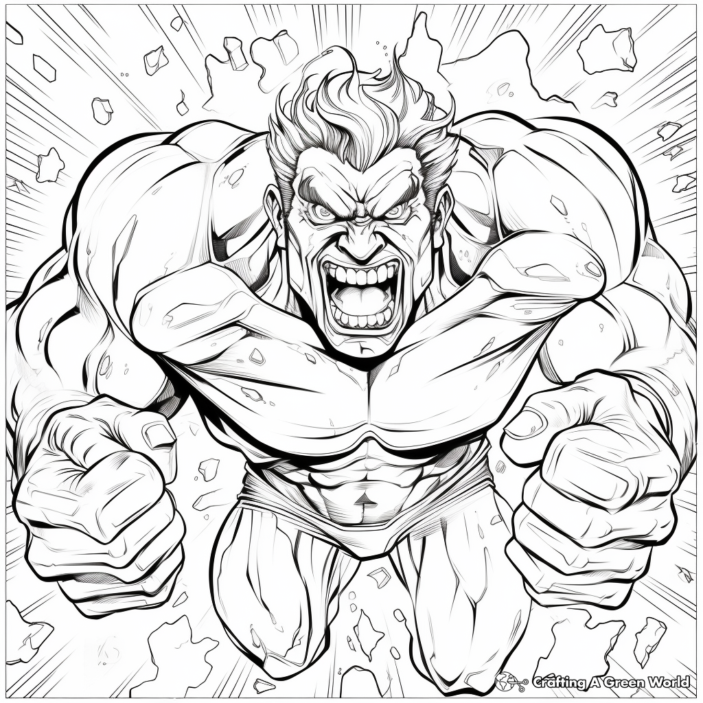 Hulk Coloring Pages Free Printable