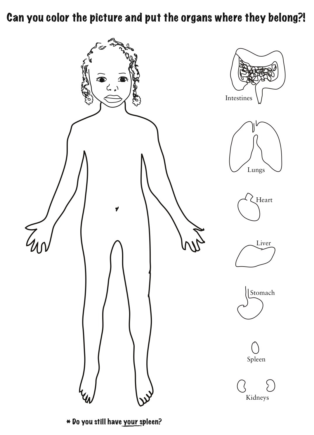 Human Coloring Page