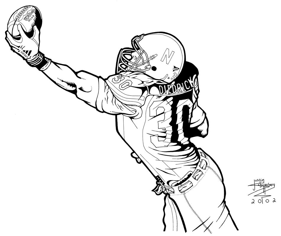 Husker Football Printable Coloring Pages