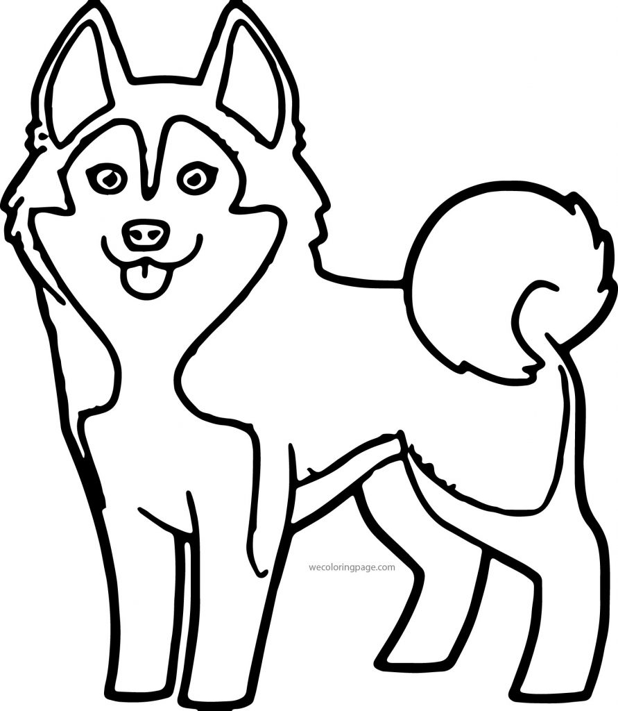 Huskies Coloring Pages