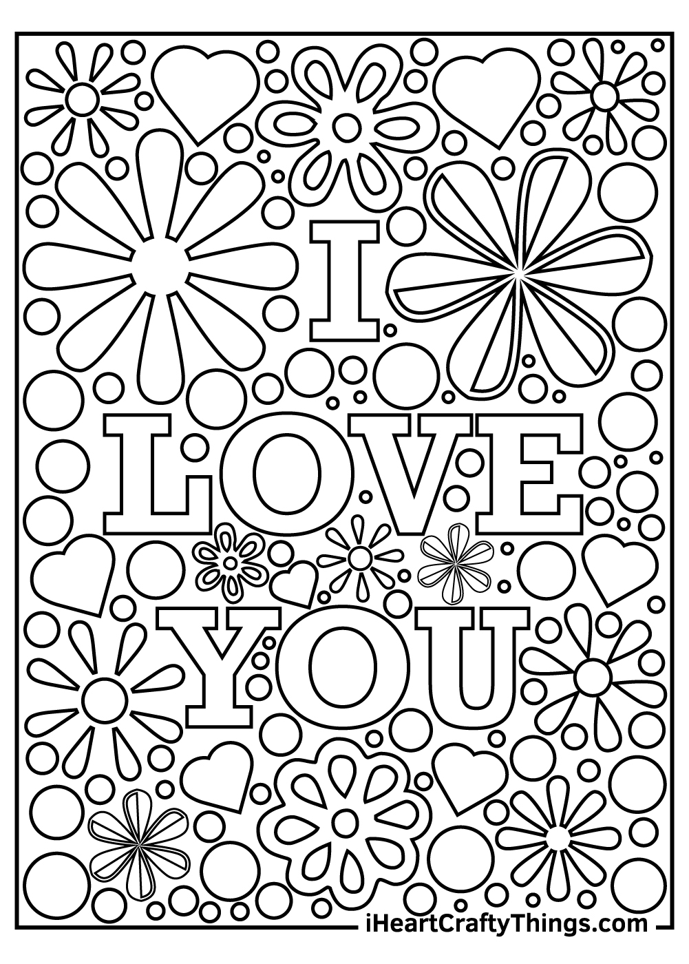 We Love You Coloring Pages