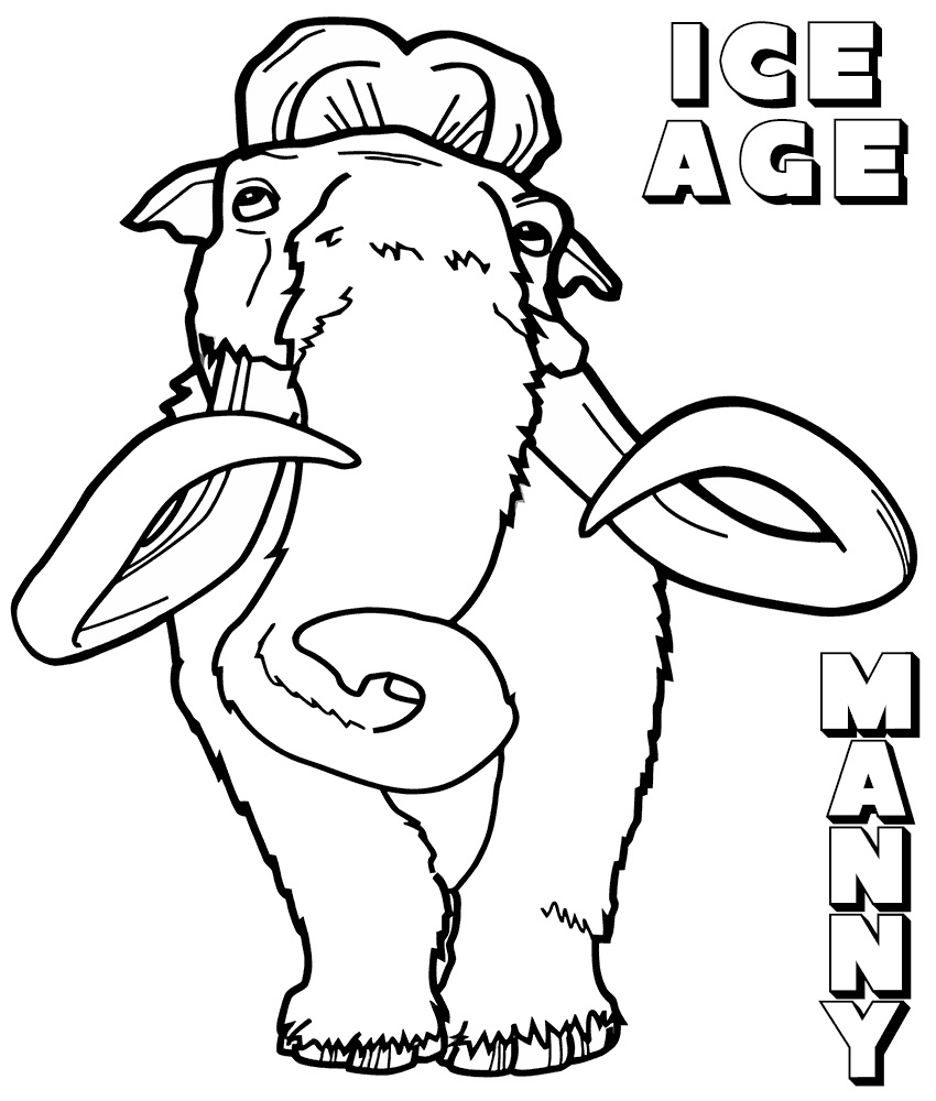 Ice Age Coloring Pages