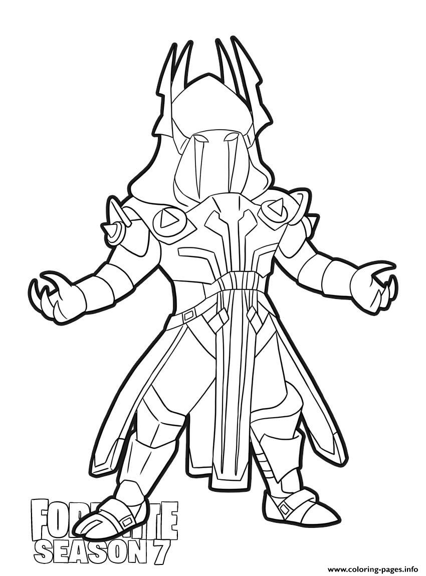 Ice King Skin From Fortnite Season 7 Coloring Page Printable