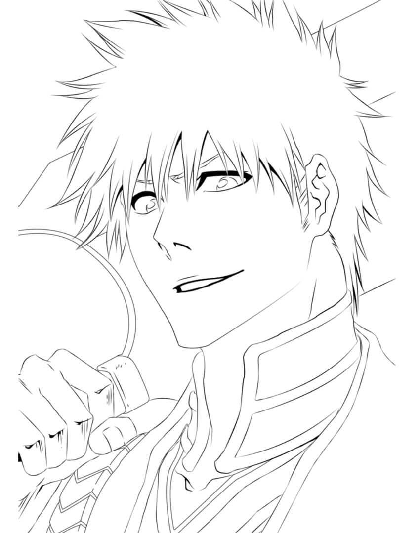 Ichigo Kurosaki Coloring Page