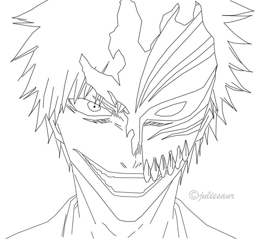 Ichigo Lineart By Juliesaur On DeviantArt