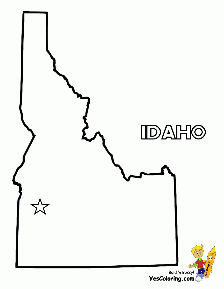Idaho Coloring Page